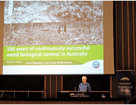 Andy Sheppard presenting keynote address for IOBC symposium
